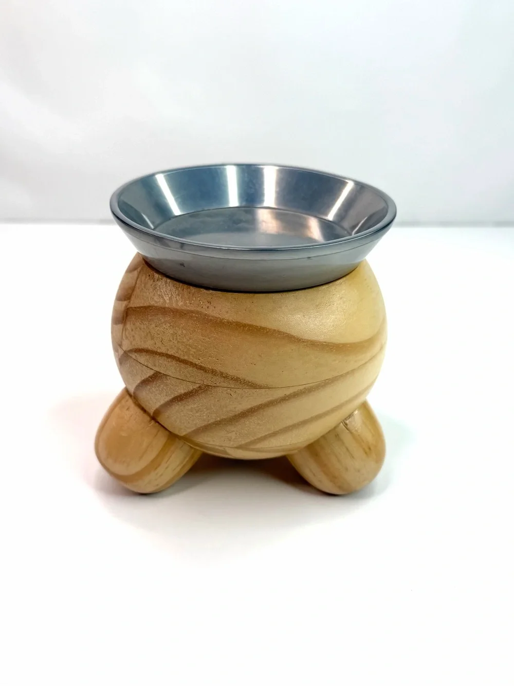IKEA Vinterfint Wood Tripod Pillar Candle Holder with Storage